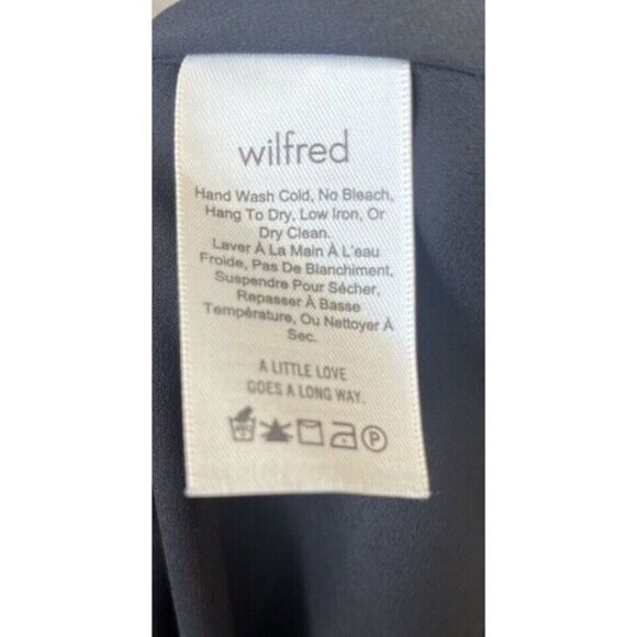 Aritzia Womens Wilfred Marvelle Floral Tier Ruffle Black Dress Medium - Picture 8 of 10